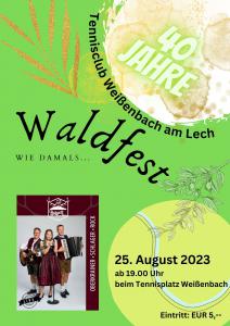 Waldfest am 25. August 2023